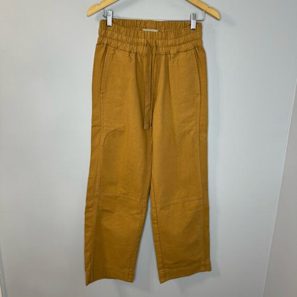 Everlane The Canvas Organic Cotton Pull-On Pant Relaxed Fit Cappuccino - Picture 3 of 13